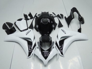 Shop 2008-2011 Honda CBR1000RR Motorcycle Fairings Kit - White Glossy Black Canada