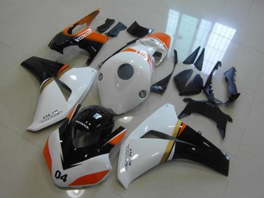 Shop 2008-2011 Honda CBR1000RR Motorcycle Fairings - White Orange Glossy Black Racing Canada