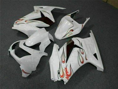 Shop 2008-2012 Kawasaki EX250 Motorcycle Fairings - White Red Canada