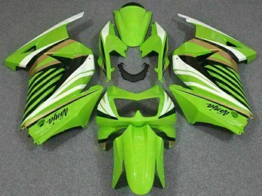 Shop 2008-2012 Kawasaki EX250 Motorcycle Fairing - Green White Black Canada