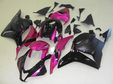 Shop 2009-2012 Honda CBR600RR Motorcycle Fairings - Pink Glossy Black Matte Black Canada