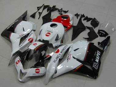 Shop 2009-2012 Honda CBR600RR Motorcycle Fairings - White Red Glossy Black Konica Minolta Canada