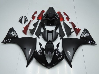 Shop 2012-2014 Yamaha YZF R1 Motorcycle Fairings - Glossy Black Matte Black Red Canada