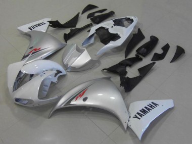 Shop 2012-2014 Yamaha YZF R1 Motorcycle Fairings - White Silver Canada