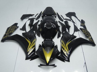 Shop 2012-2016 Honda CBR1000RR Motorcycle Fairings - Glossy Black Gold Canada