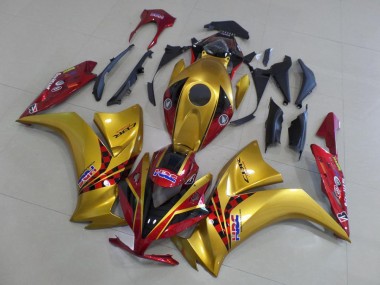 Shop 2012-2016 Honda CBR1000RR Motorcycle Fairings - Gold Red HRC Canada
