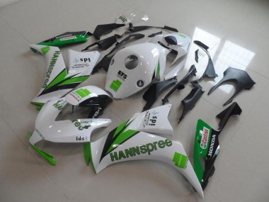 Shop 2012-2016 Honda CBR1000RR Motorcycle Fairings - White Green Glossy Black Hannspree Canada