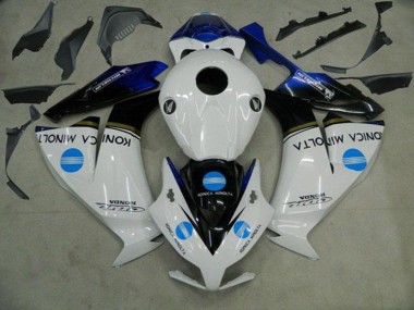 Shop 2012-2016 Honda CBR1000RR Motorcycle Fairings - White Blue Glossy Black Konica Minolta Canada
