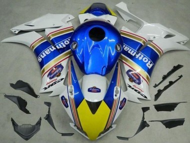 Shop 2012-2016 Honda CBR1000RR Motorcycle Fairings - White Blue Yellow Rothmans Canada