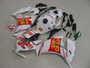 Shop 2012-2016 Honda CBR1000RR Motorcycle Fairing - White Red Yellow San Carlo Canada