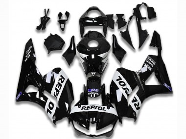 Shop 2013-2023 Honda CBR600RR Motorcycle Fairings - Glossy Black White Repsol Canada