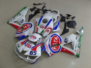 Shop 2013-2023 Honda CBR600RR Motorcycle Fairings - White Red Blue Pata 65 Canada