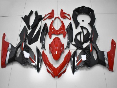 Shop 2018-2024 Kawasaki EX400 Motorcycle Fairings - Red Grey Black Canada