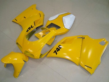 Shop 1993-2005 Ducati 748 Motorcycle Fairing - White Yellow Canada