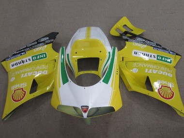Shop 1993-2005 Ducati 748 Motorcycle Fairings - Yellow White Green Shell Info Strrda Canada