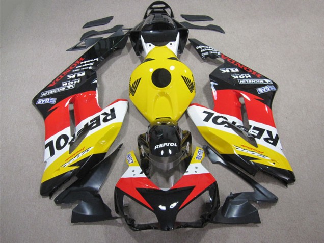 2004-2005 Honda CBR1000RR Motorcycle Fairing - Yellow White Red Glossy Black Repsol Canada