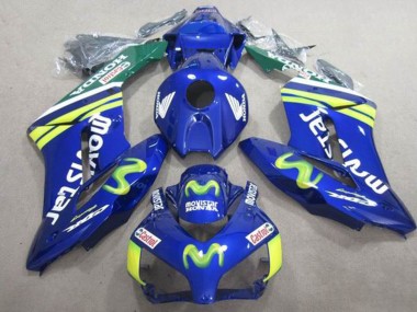 Shop 2004-2005 Honda CBR1000RR Motorcycle Fairings - Blue Green Yellow MoviStar Castrol Canada