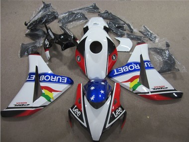 Shop 2008-2011 Honda CBR1000RR Motorcycle Fairings - White Red Blue Star Carrera EuroBet Lee Canada