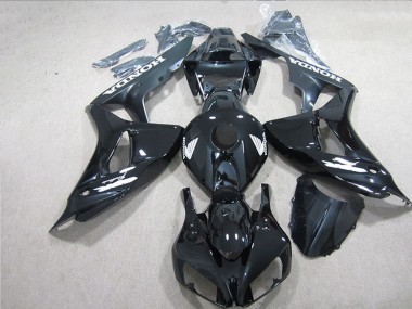 Shop 2006-2007 Honda CBR1000RR Motorcycle Fairings - Glossy Black White Decals Canada