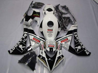 Shop 2008-2011 Honda CBR1000RR Motorcycle Fairings - White Glossy Black DENSO Playboy Canada