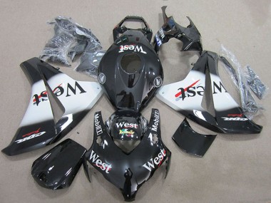 Shop 2008-2011 Honda CBR1000RR Motorcycle Fairings - Glossy Black White West Canada