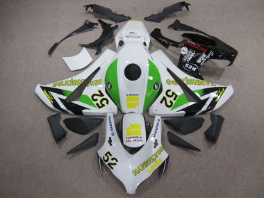 Shop 2008-2011 Honda CBR1000RR Motorcycle Fairings - White Green Yellow Glossy Black Hannspree 52 Canada