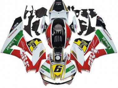 Shop 2012-2016 Honda CBR1000RR Motorcycle Fairings - White Red Yellow Green Linear Viar 6 Canada