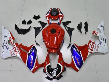 Shop 2017-2023 Honda CBR1000RR Motorcycle Fairing - White Red Blue Black HRC Canada