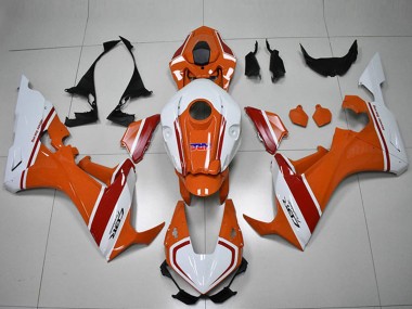 Shop 2017-2023 Honda CBR1000RR Motorcycle Fairings - White Orange Red HRC Canada