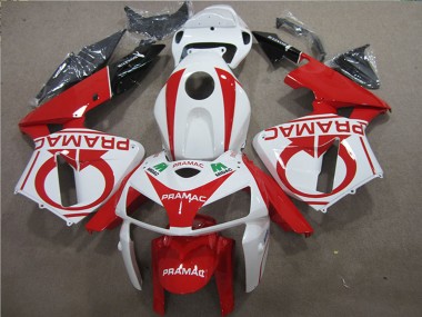 Shop 2005-2006 Honda CBR600RR Motorcycle Fairings - White Red Black Pramac Canada