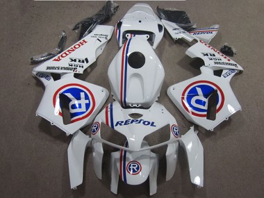 Shop 2005-2006 Honda CBR600RR Motorcycle Fairings - White Blue Repsol Canada