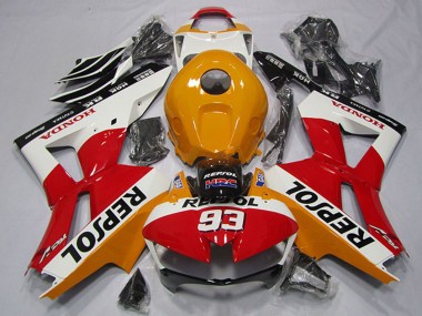 Shop 2013-2023 Honda CBR600RR Motorcycle Fairing - Orange White Red Glossy Black Repsol 93 Canada