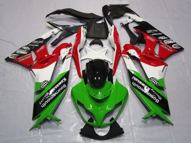 Shop 2009-2012 Kawasaki ZX6R Motorcycle Fairings - White Red Green Glossy Black Canada
