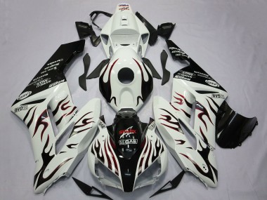 Shop 2004-2005 Honda CBR1000RR Motorcycle Fairings - White Glossy Black Red Flame Canada