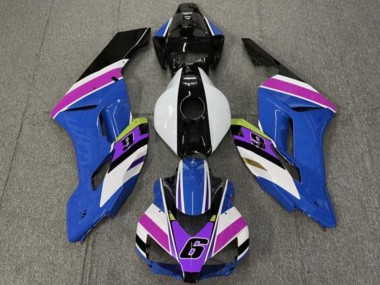 Shop 2004-2005 Honda CBR1000RR Motorcycle Fairings - White Blue Purple Yellow Glossy Black 6 Canada