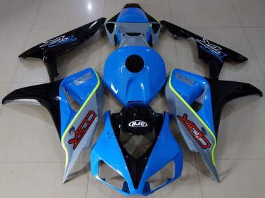 Shop 2006-2007 Honda CBR1000RR Motorcycle Fairings - Blue Yellow Glossy Black Custom CBR Canada