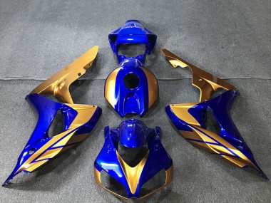 Shop 2006-2007 Honda CBR1000RR Motorcycle Fairings - Gold Blue Canada