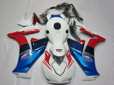 Shop 2012-2016 Honda CBR1000RR Motorcycle Fairings - White Red Blue Motul Canada