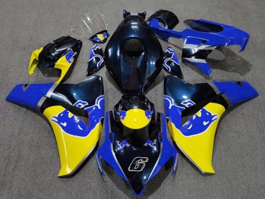 Shop 2008-2011 Honda CBR1000RR Motorcycle Fairing - Dark Blue Yellow Red Bull Canada