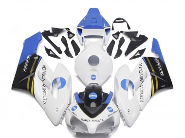 Shop 2004-2005 Honda CBR1000RR Motorcycle Fairings - White Light Blue Glossy Black Konica Minolta Canada