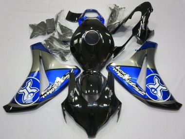 Shop 2008-2011 Honda CBR1000RR Motorcycle Fairings - Blue Grey Glossy Black Canada