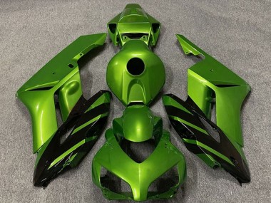 Shop 2004-2005 Honda CBR1000RR Motorcycle Fairings - Green Glossy Black Stripe Canada