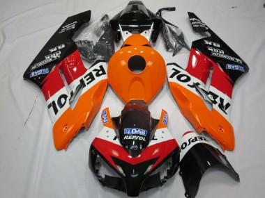 Shop 2004-2005 Honda CBR1000RR Motorcycle Fairings Kit - Orange White Red Glossy Black Repsol Canada