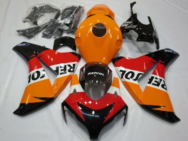 Shop 2008-2011 Honda CBR1000RR Motorcycle Fairings Kit - Orange White Red Glossy Black Repsol Canada