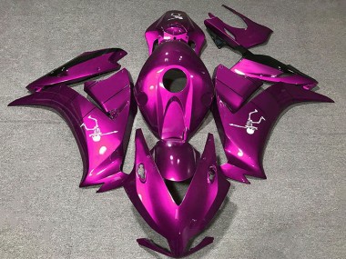 Shop 2012-2016 Honda CBR1000RR Motorcycle Fairings - Deep Pink Glossy Black Canada