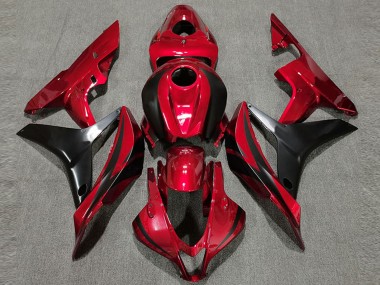 Shop 2007-2008 Honda CBR600RR Motorcycle Fairing - Red Glossy Black OEM Style Canada