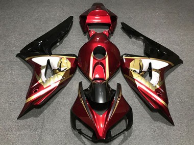 Shop 2006-2007 Honda CBR1000RR Motorcycle Fairings - Red White Gold Glossy Black Canada