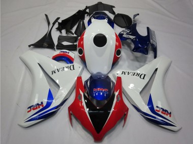 Shop 2008-2011 Honda CBR1000RR Motorcycle Fairings - White Red Blue HRC Dream Glossy Black Canada