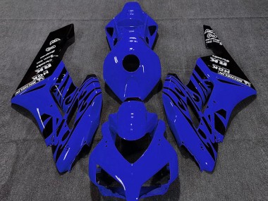 Shop 2004-2005 Honda CBR1000RR Motorcycle Fairings - Blue Glossy Black Flame Canada