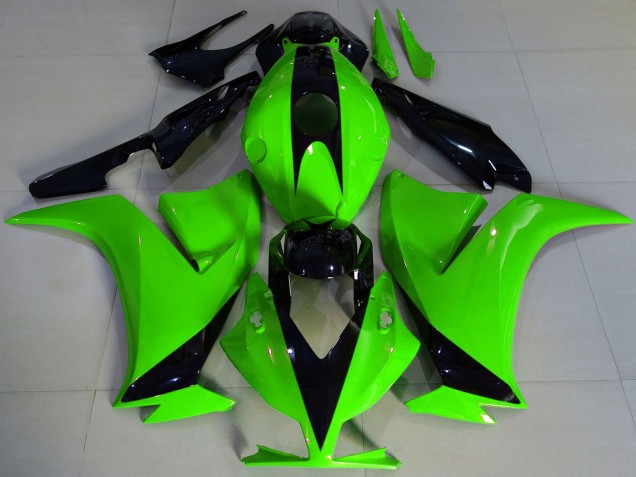 2012-2016 Honda CBR1000RR Motorcycle Fairings - Green Glossy Black Canada